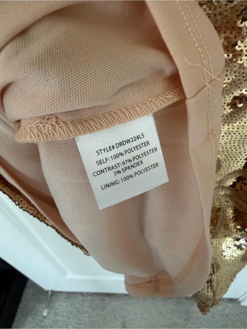Vici Soryn Metallic Gold Sequin Tie-Shoulder Mini Dress - Picture 13 of 13